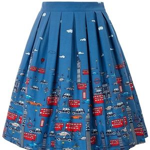 GRACE KARIN Vintage Pleated A-line Skirt